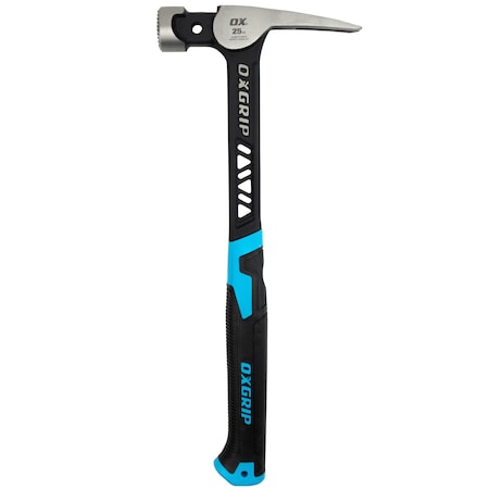 Ox Tools Pro Ultrastrike Framing Hammer - Milled Face, 25-Ounce / 710-Grams OX-P087025